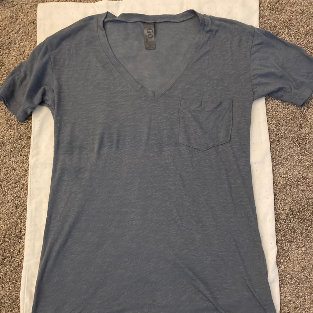 Blue/gray Boyfriend V-Neck